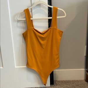 A&F Mustard thong bodysuit - medium